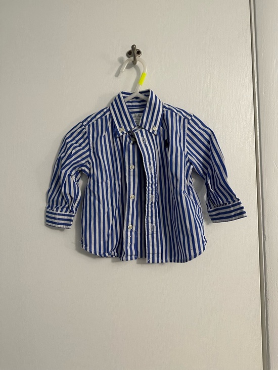 Ralph Lauren Other - Ralph Lauren Blue & White Striped Button-Down Shirt - Kids